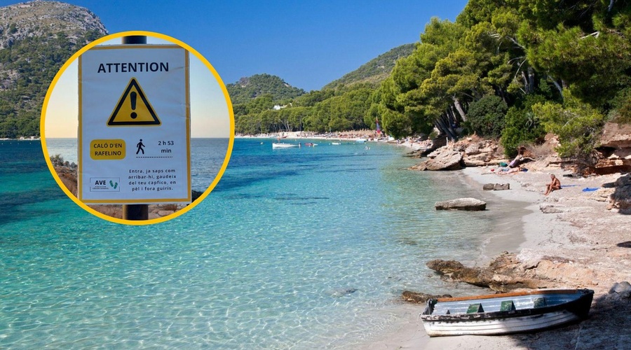 Domačinom se smeji: z lažnimi opozorilnimi znaki na plažah odganjajo turiste (foto: Profimedia/Twitter/Caterva_mnc/fotomontaža)
