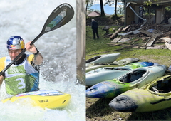 Katastrofa na obrobju Ljubljane: kaj je ostalo od znanega kajakaškega centra v Tacnu? (FOTOGALERIJA)red-in-po-poplavah/