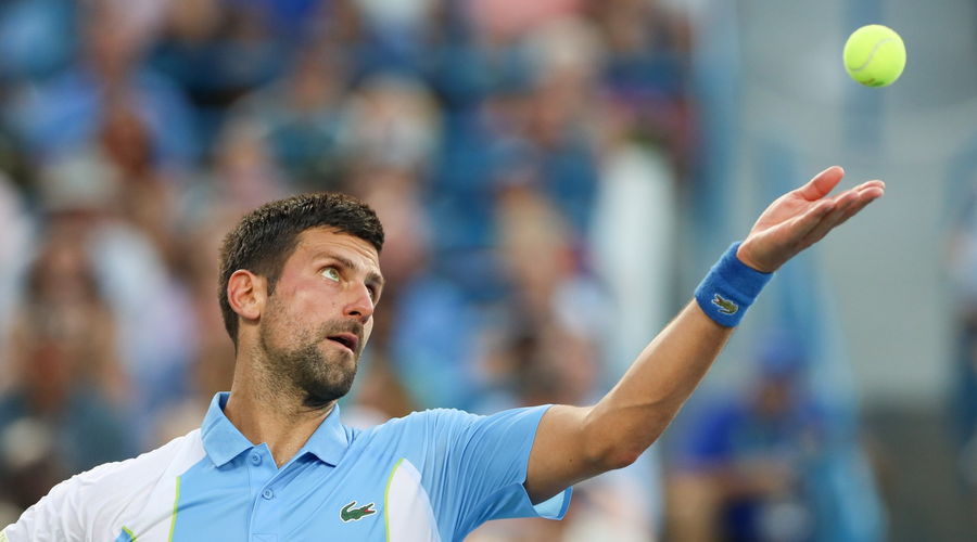 FOTO: Novak Đoković po najtežjem dvoboju v karieri od navdušenja strgal majico s svojega telesa (foto: Profimedia)