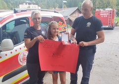 Kako ji je uspelo? Dobrodelna 11-letnica za gasilce zbrala več kot 4200 evrov
