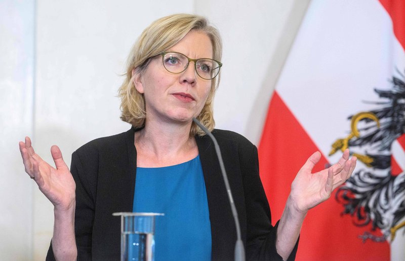Avstrijska ministrica za podnebje Leonore Gewessler.