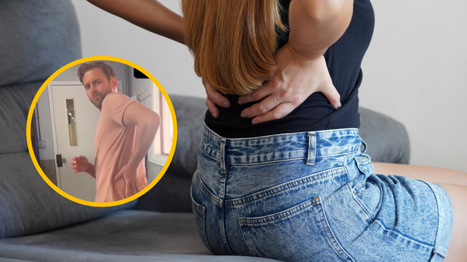 Masažni terapevt svetuje: ta preprosta vaja bo odpravila bolečine v hrbtu (VIDEO) (foto: Profimedia/Instagram/James Moore/posnetek zaslona/fotomontaža)