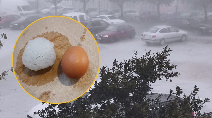 Se uresničuje najtemnejši scenarij? Na Obali silovite nevihte, v Istri močna vodna tromba, v Ajdovščini toča, velika kot jajce (foto: Facebook/Neurje.si/Rajko Đeri Mrevlje/Dragica Kodelja/fotomontaža)