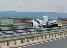 Pretresljiv posnetek hude prometne nesreče: vožnja v napačno smer se je tragično končala