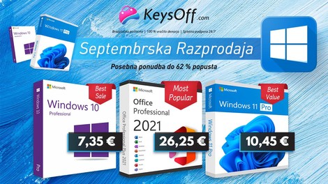 Keysoff posebna razprodaja: Microsoft Office 2021 za samo 26,25 €!