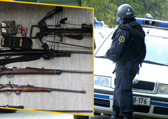 Moški iz okolice Izole grozil z orožjem, policisti so mu nato v hišni preiskavi zasegli pravo orožarno