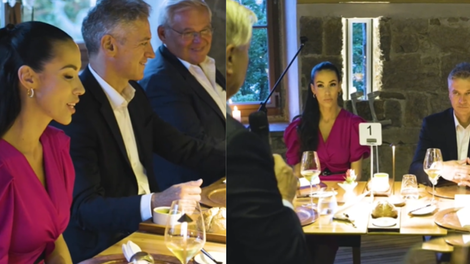 Tina Gaber ob Robertu Golobu tudi med obiskom ameriških senatorjev (VIDEO)