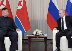 Kim Džong Un in Vladimir Putin na pogovorih o občutljivih temah (ZDA medtem svarijo Severno Korejo)