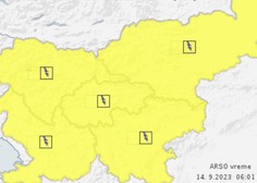 Arso izdal rumeno opozorilo za vso državo: Slovenijo je dosegla vremenska motnja