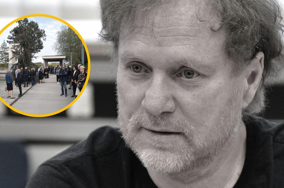 Ob ganljivem slovesu legende so tekle solze: Saša Hribarja so pospremili na zadnjo pot (FOTO) (foto: Bobo/fotomontaža)
