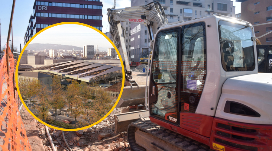 Kako bo videti nova avtobusna postaja v Ljubljani? Kritiki opozarjajo na slabo načrtovano ureditev (foto: Žiga Živulovič jr./Bobo/iC ELEA/fotomontaža)