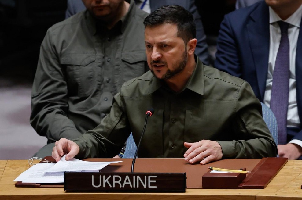 78. letno zasedanje generalne skupščine Združenih narodov ponovno v luči vojne v Ukrajini: Zelenski Rusijo obtožil genocida (foto: Profimedia)