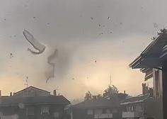 VIDEO: Pretresljivi posnetki s severa Italije: na gosto poseljenem območju divjal tornado