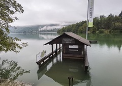 Vreme je spet pokazalo zobe: tokrat pod vodo Bohinj (FOTO)