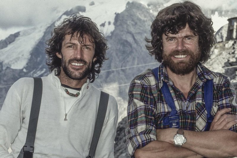 Hans Kammerlander in Reinhold Messner.