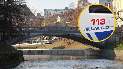 V središču Ljubljane odkrili truplo (na kraju dogodka so policisti, reševalci in gasilci)