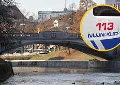 V središču Ljubljane odkrili truplo (na kraju dogodka so policisti, reševalci in gasilci)