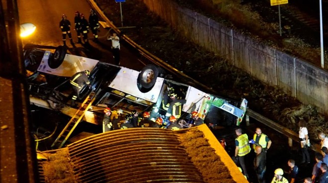VIDEO: V javnost prišel posnetek nesreče avtobusa, v kateri je umrlo 21 ljudi (foto: Profimedia)