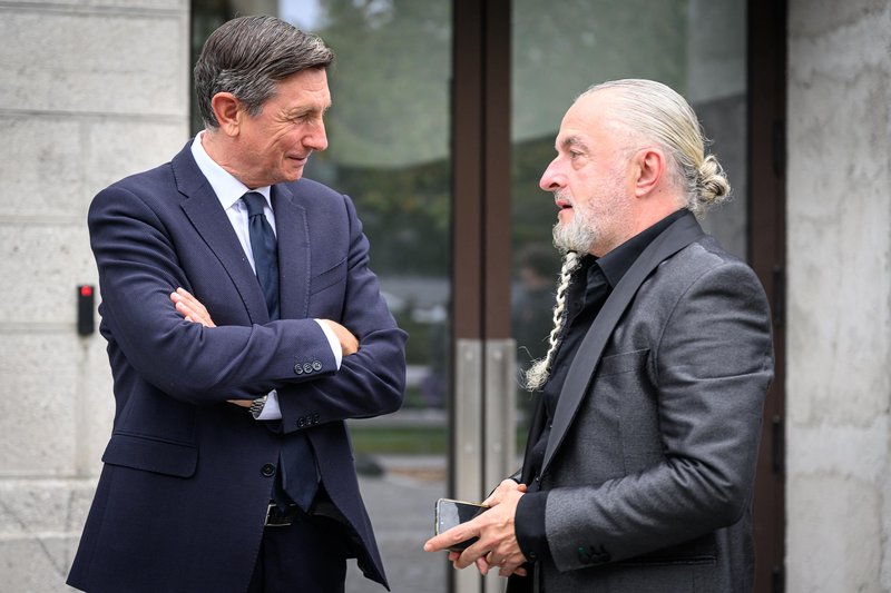 Borut Pahor in Milan Gačanovič Gacho