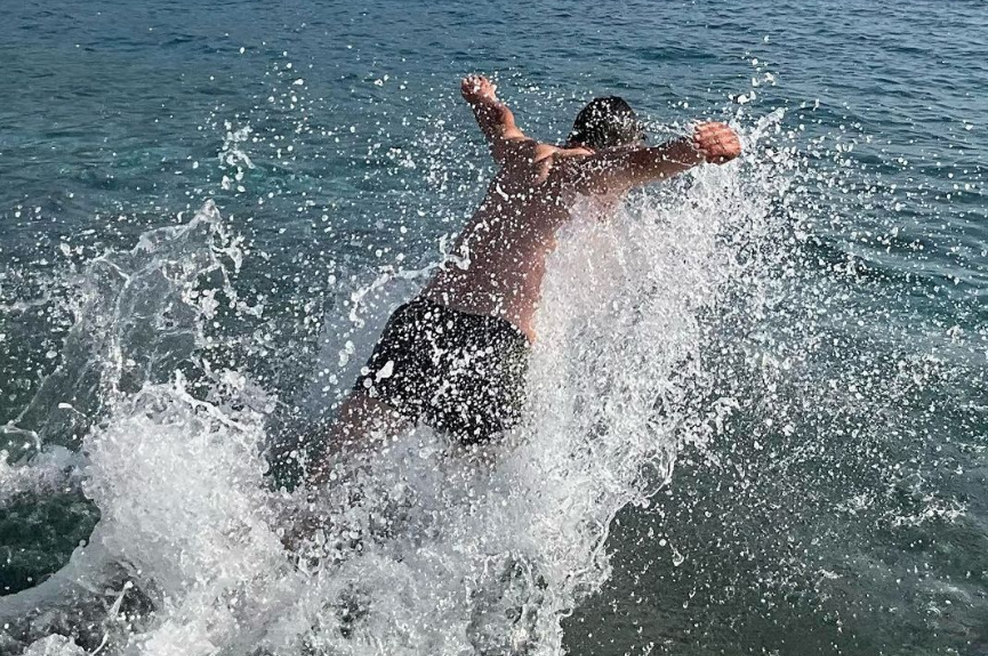 Nekdanji predsednik: to je "zadnji letošnji strastni objem" (foto: Instagram/Boris Pahor)