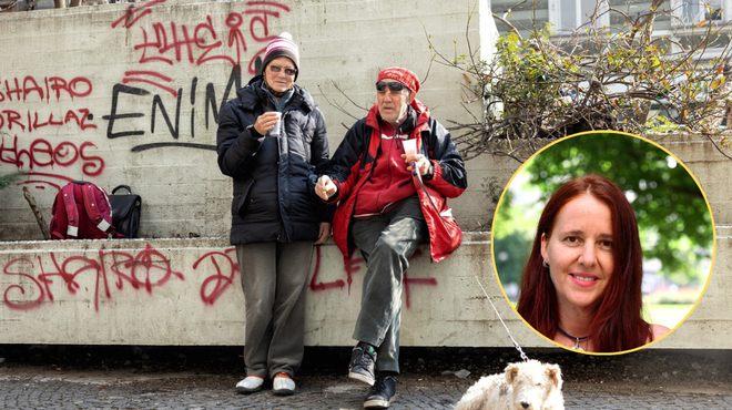 S pobudnico časopisa Kralji ulice, dr. Špelo Razpotnik, o brezdomstvu pri nas: veliko več ga je, kot ga vidimo (foto: Noemi Krese/Nada Žgank/fotomontaža)