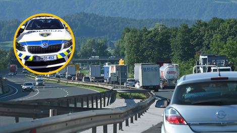 Policisti razkrili nedopustne prekrške objestnih voznikov v prometnih zastojih (poglejte, kaj vse so počeli na cestah)