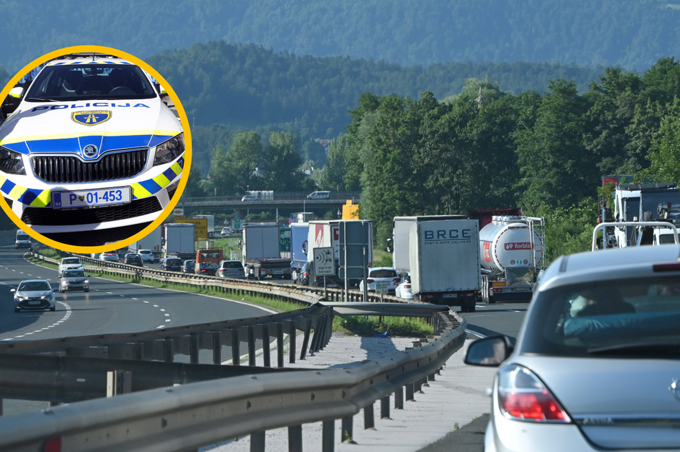 Policisti razkrili nedopustne prekrške objestnih voznikov v prometnih zastojih (poglejte, kaj vse so počeli na cestah) (foto: Profimedia/Borut Živulovič/Bobo/fotomontaža)