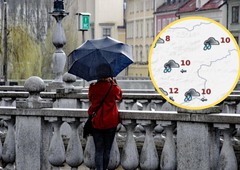 Ohladitev in dež: poglejte si padec temperatur po posameznih delih države (FOTO)