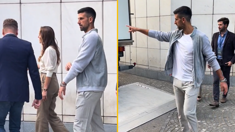 Novak Đoković v Ljubljani: oboževalci so ga ujeli v družbi soproge in svetovno znanega zdravnika (VIDEO)