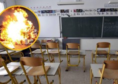 Drama v slovenski osnovni šoli: evakuirali učence, učiteljica utrpela opekline
