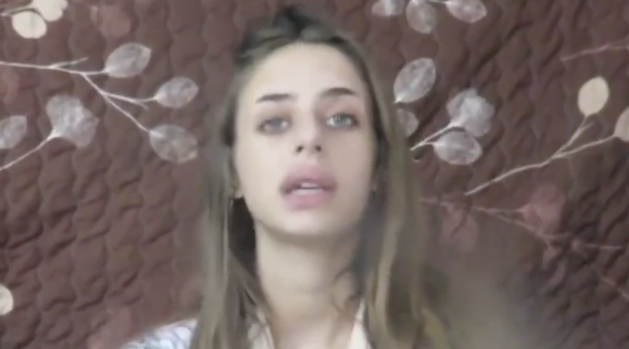 Hamas objavil videoposnetek domnevne talke: "Prosim, da me čim prej odpeljete od tu" (foto: Twitter/sarab6422/posnetek zaslona)