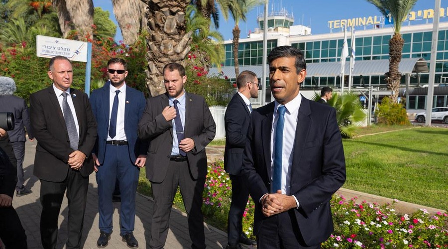 Izrael obiskal tudi britanski premier: "Po grozljivem terorističnem dejanju Hamasa je bilo izgubljenih preveč življenj" (foto: Profimedia)
