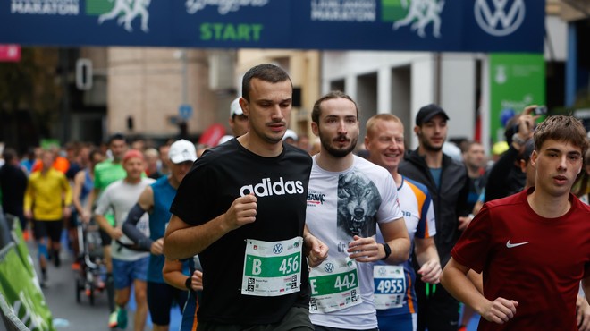 Začel se je ljubljanski maraton, število prijav je rekordno (foto: Bobo)
