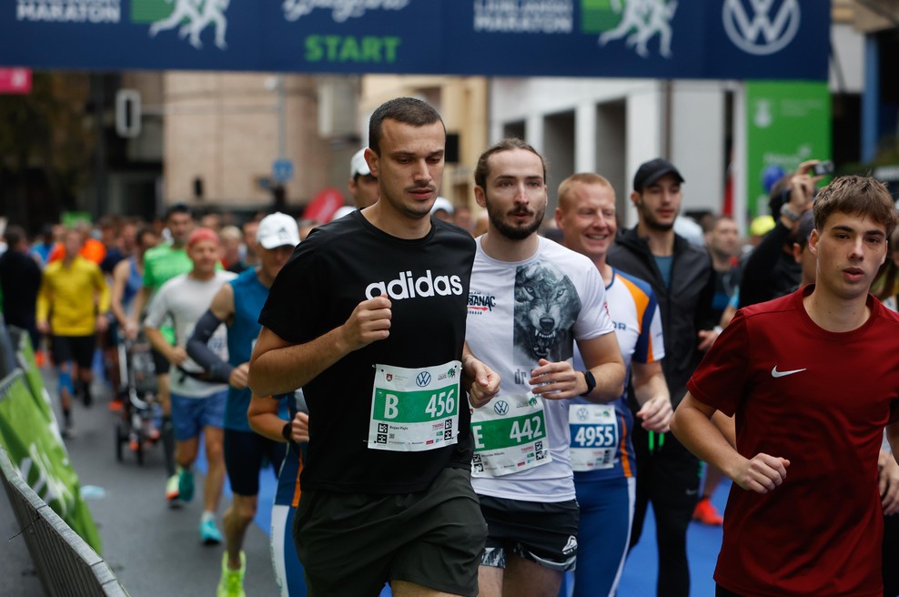 Začel se je ljubljanski maraton, število prijav je rekordno (foto: Bobo)