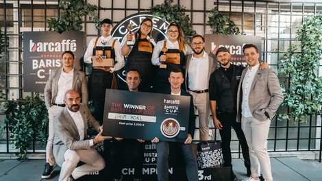 Barcaffè BARISTA CUP 2023: Na osrednjem regijskem tekmovanju za bariste prvo in tretje mesto zasedli Slovenki