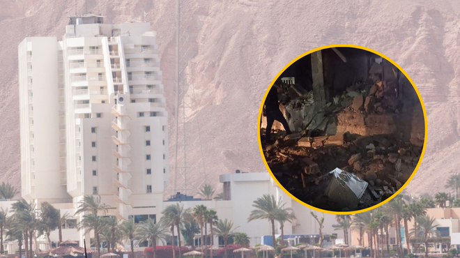 Šok in panika: na priljubljeno turistično letovišče v Egiptu priletela raketa in zadela bolnišnico (FOTO) (foto: Profimedia/Twitter/Sprinter/fotomontaža)