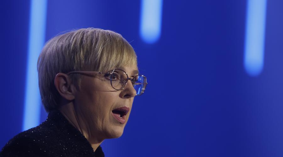 Državna proslava: ste slišali, kako je predsednica nagovorila Prekmurce? (foto: Borut Živulović/Bobo)