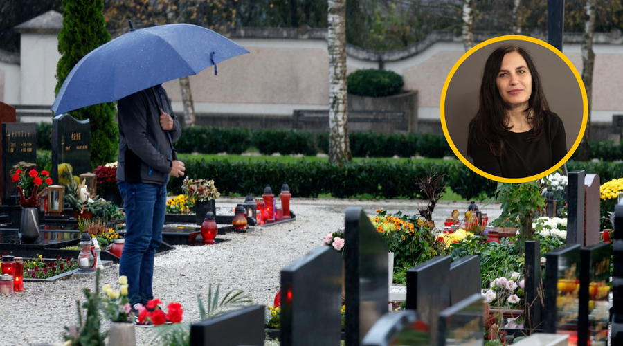 Etnologinja Mirjam Mencej: "Mrtvi ostajajo v življenju živih" (foto: Borut Živulovič/Bobo/Miha Tozon/fotomontaža)