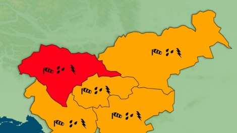 Hudo bo! Arso zaradi obilnih padavin izdal rdeče opozorilo: najhuje bo v tem delu države