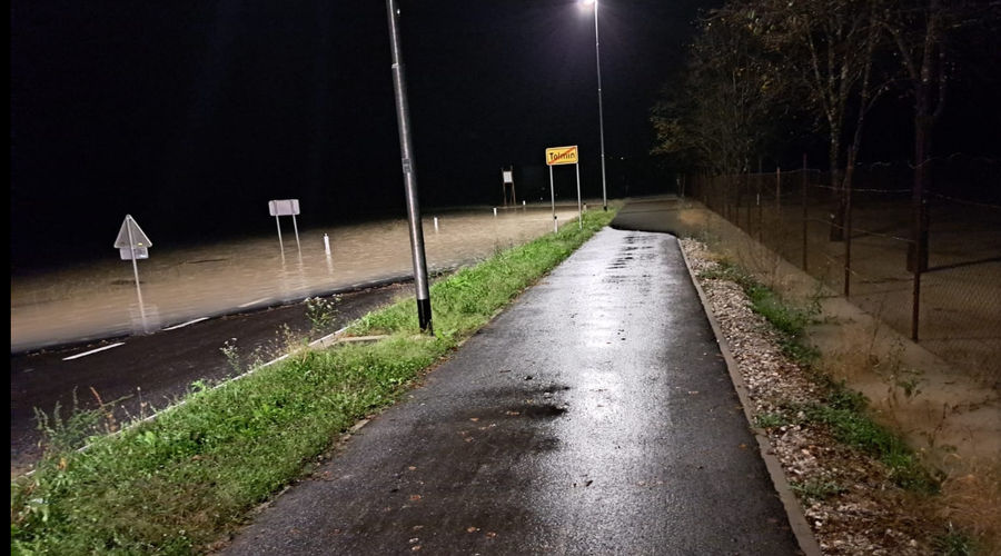 Huda noč je za nami, kako so jo odnesli v Tolminu in Baški grapi? (foto: Zajeta slika/Fb profil Občine Tolmin)