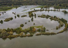 Osupljivi prizori: po obilnem dežju se je slovensko polje spremenilo v ogromno jezero