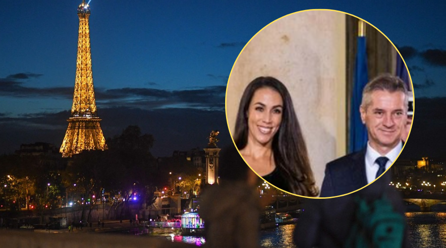 Iz Dubaja v Pariz: Tina Gaber ob Golobu na slavnostni večerji v Elizejski palači (FOTO) (foto: Profimedia/Instagram/Vlada RS/posnetek zaslona)