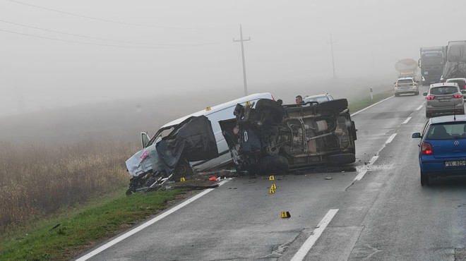 Prometna nesreča, ki jo je povzročil Mario Banožić. (foto: Bobo)