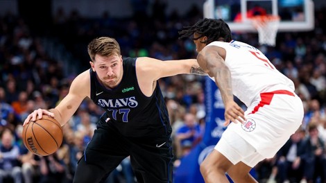 Izjemni Luka Dončić ponovno blestel: dosegel 44 točk v suvereni zmagi Dallasa proti Los Angeles Clippers