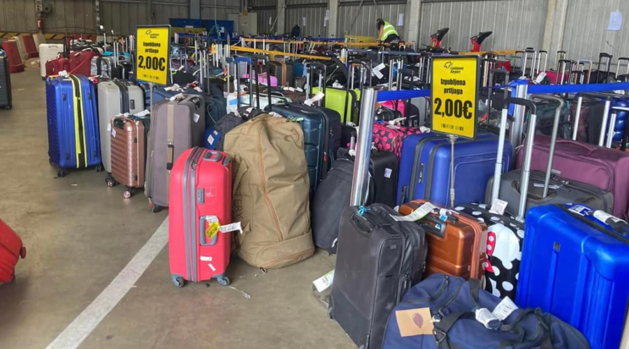 Pozor, ne nasedajte! Goljufi v imenu slovenskega letališča ugodno prodajajo izgubljeno prtljago (v resnici željo zlorabiti vaše podatke) (foto: Facebook/Ljubljana Airport)