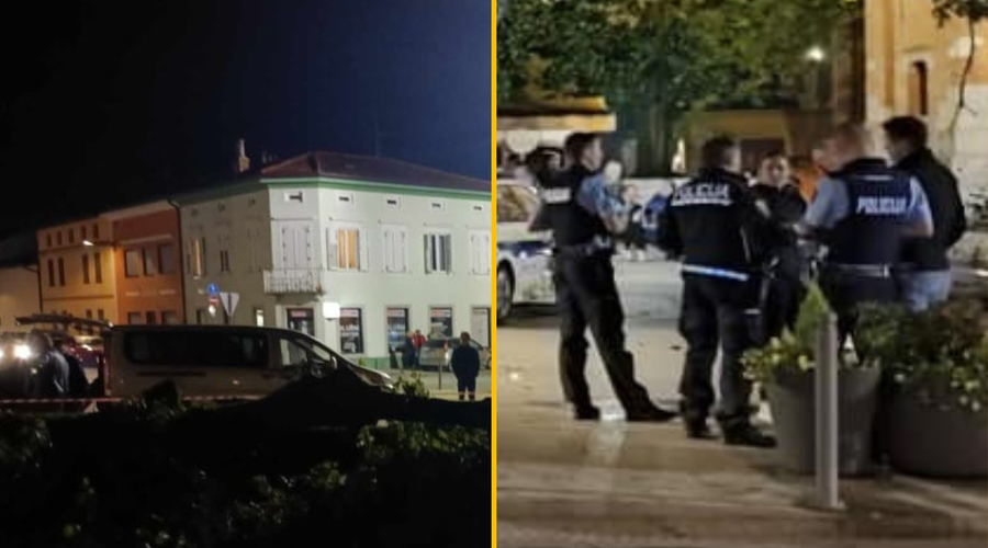 Kdo je kriv, da niso odstranili trhlega drevesa, ki je na martinovanju padlo na starejšo občanko in jo ubilo? (foto: Facebook/PGD Šempeter pri Gorici/fotomontaža)