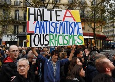 Vse bolj spominja na obdobje sredi velike morije v 20. stoletju: Francozi protestirali zaradi antisemitizma