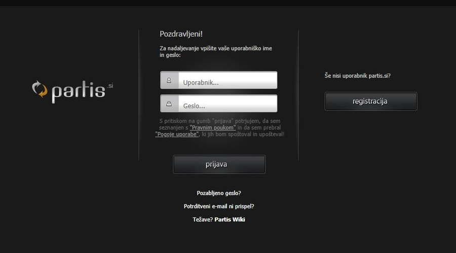 Se priljubljeni Partis vrača? (foto: Posnetek zaslona/partis)