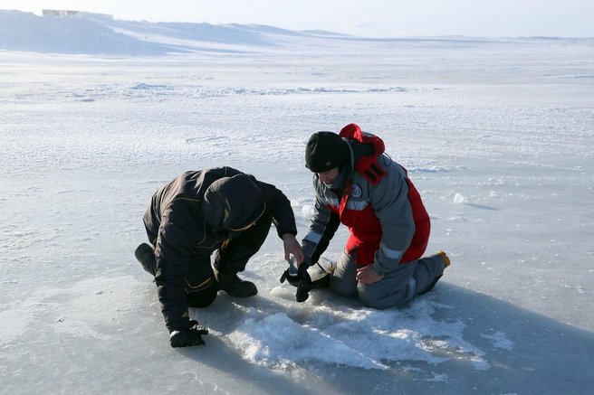 Raziskava permafrost arktika
