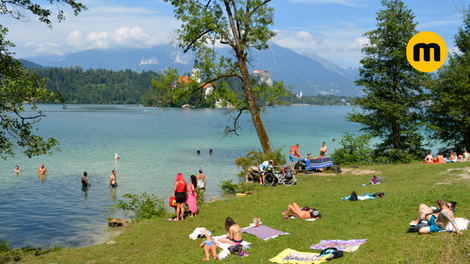 Blejsko jezero turisti
